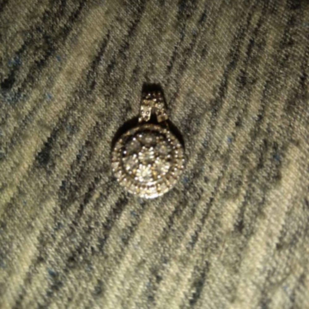Silver Diamond Pendant